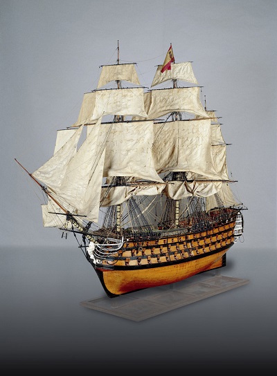  Modelo del navío “Real Borbón” de tres puentes y 140 cañones (1818)